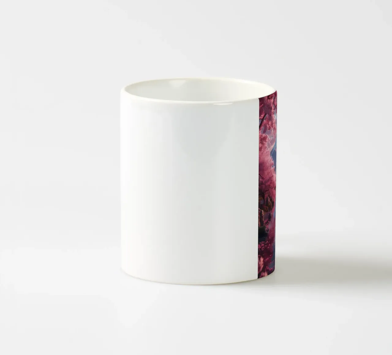 montagna dei ciliegi in fiore tazza in ceramica da MountainShop