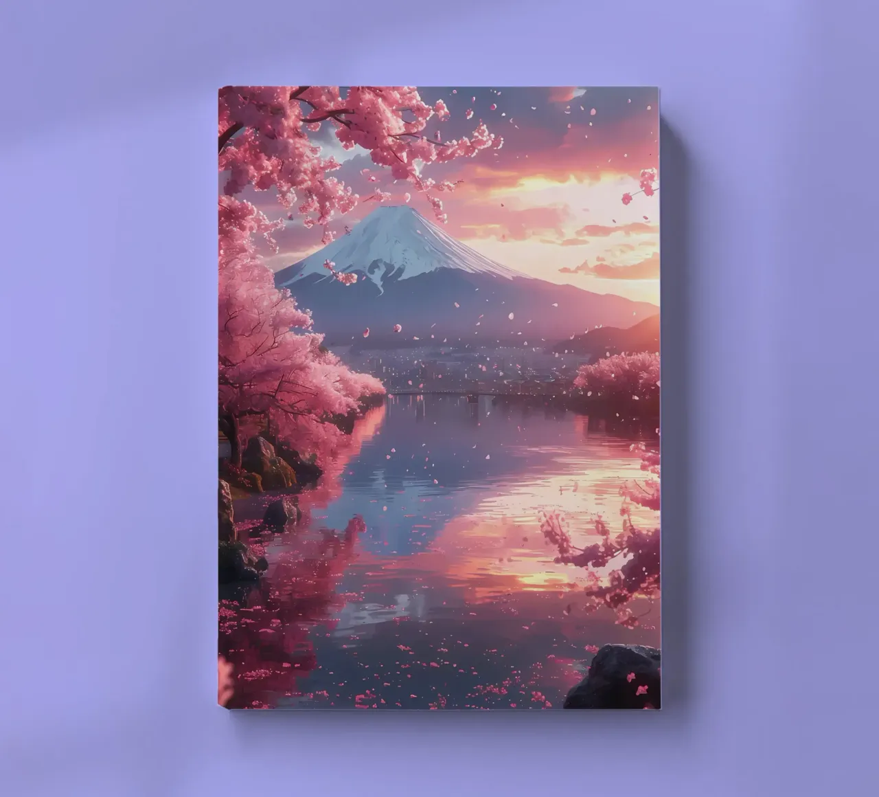 montagne des cerisiers en fleurs carnet de notes de MountainShop