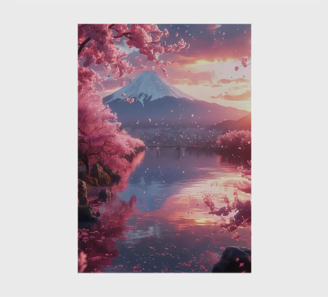 montagne des cerisiers en fleurs carnet de notes de MountainShop