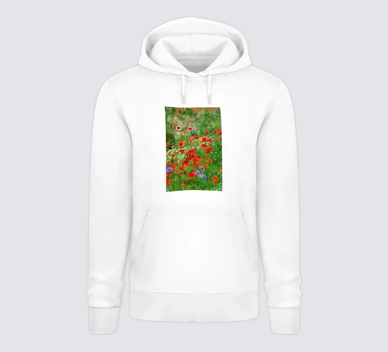 Mixed Poppies felpa con cappuccio da Curious Collections by Marielle Leenders