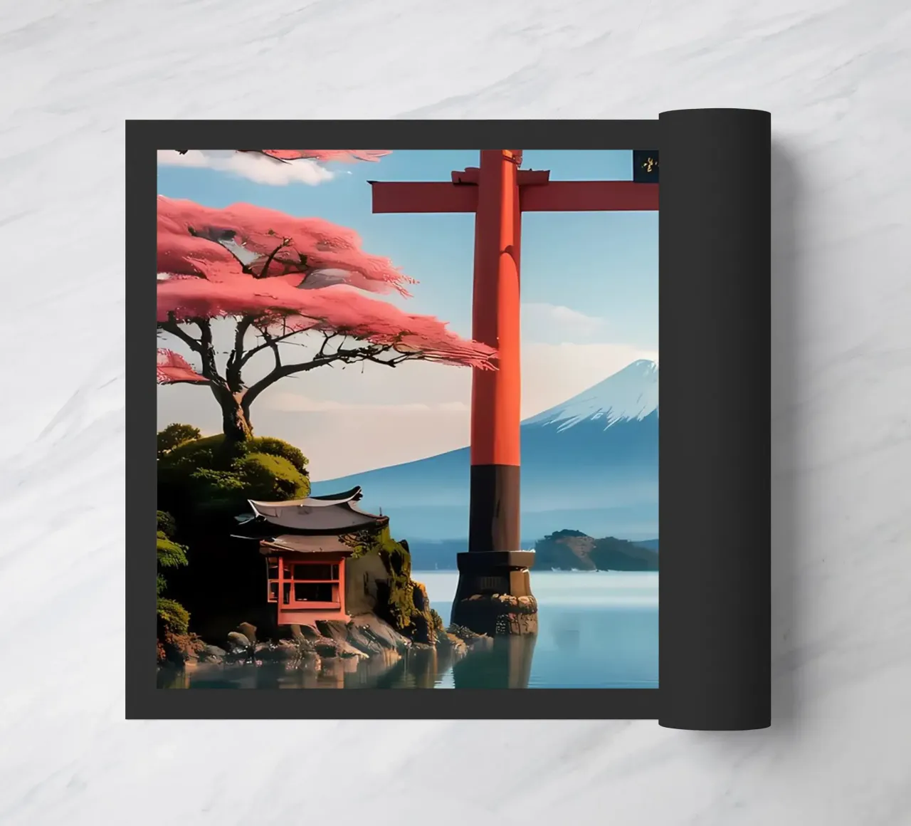 porta torii fiori di ciliegio zerbino da MountainShop