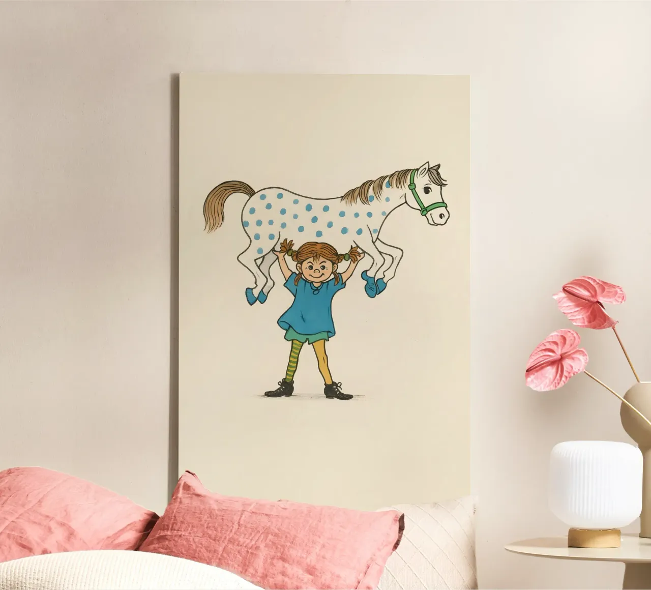 Pippi Longstocking and Little Uncle | 1 canvas by LittleMieschiefs