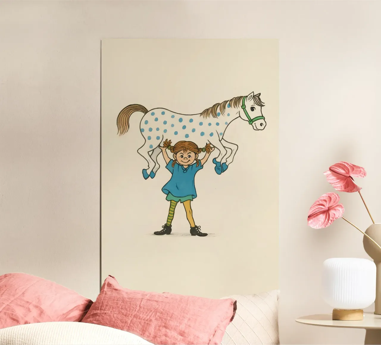 Pippi Longstocking and Little Uncle | 1 carta hahnemühle da LittleMieschiefs