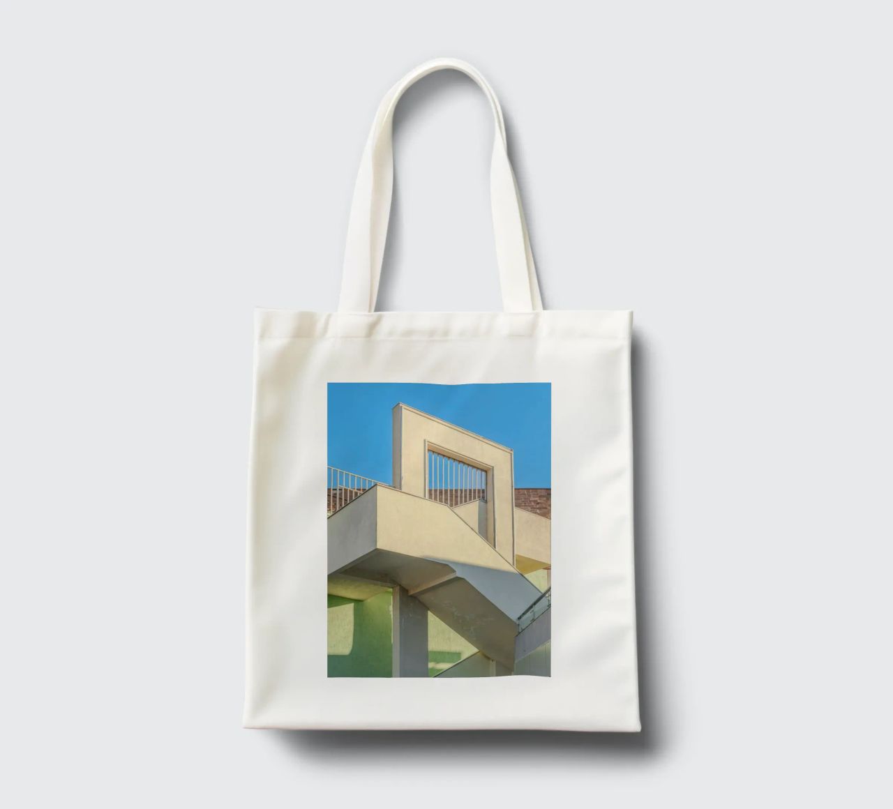 scala borsa in juta da pastel color shape
