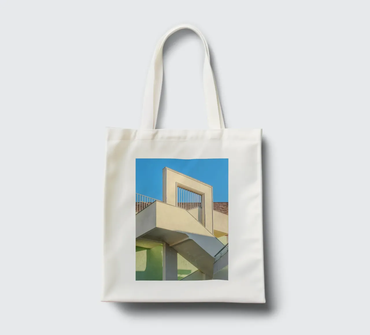 scala borsa in juta da pastel color shape