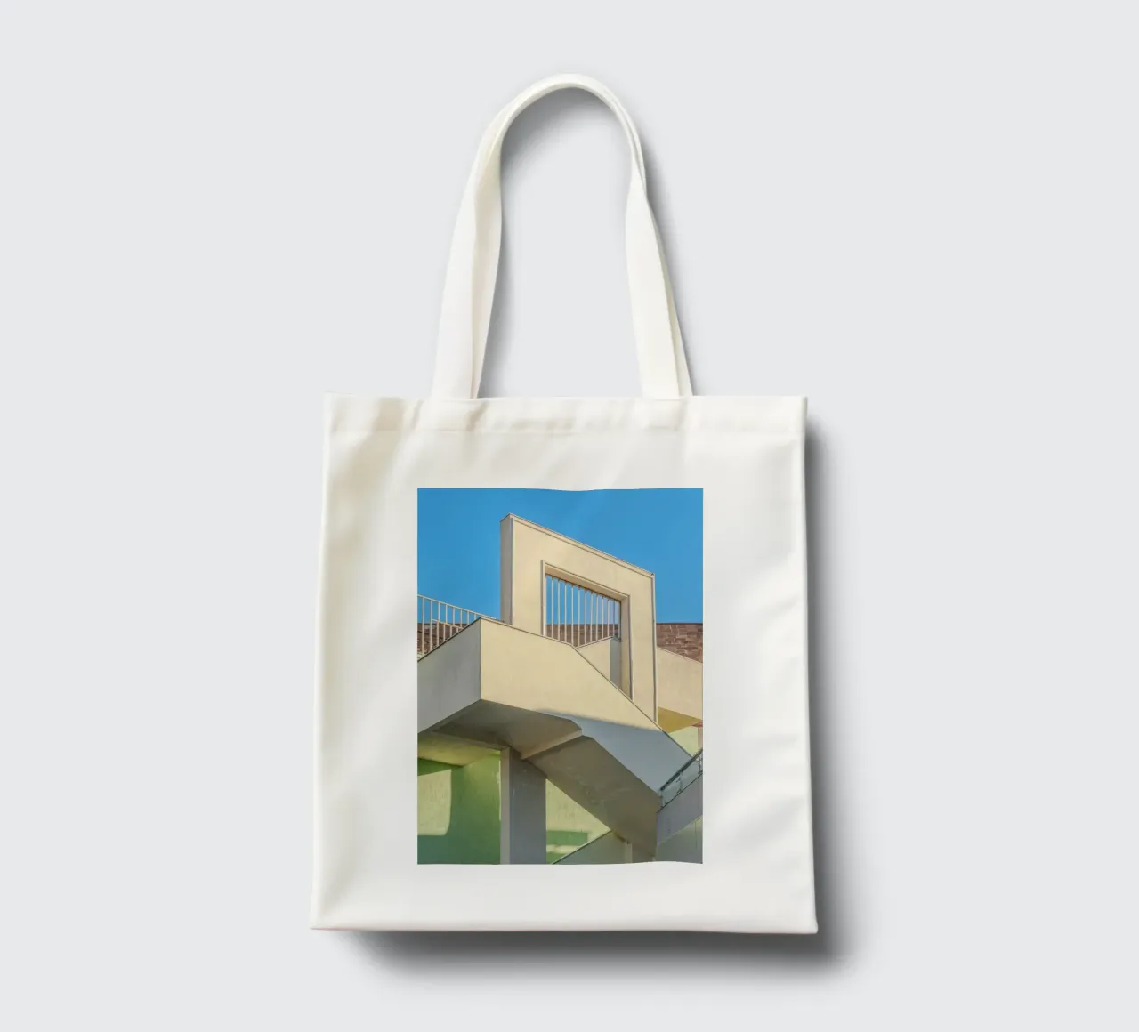 scala borsa in juta da pastel color shape