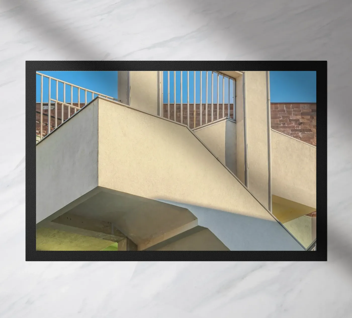 staircase deurmat van pastel color shape