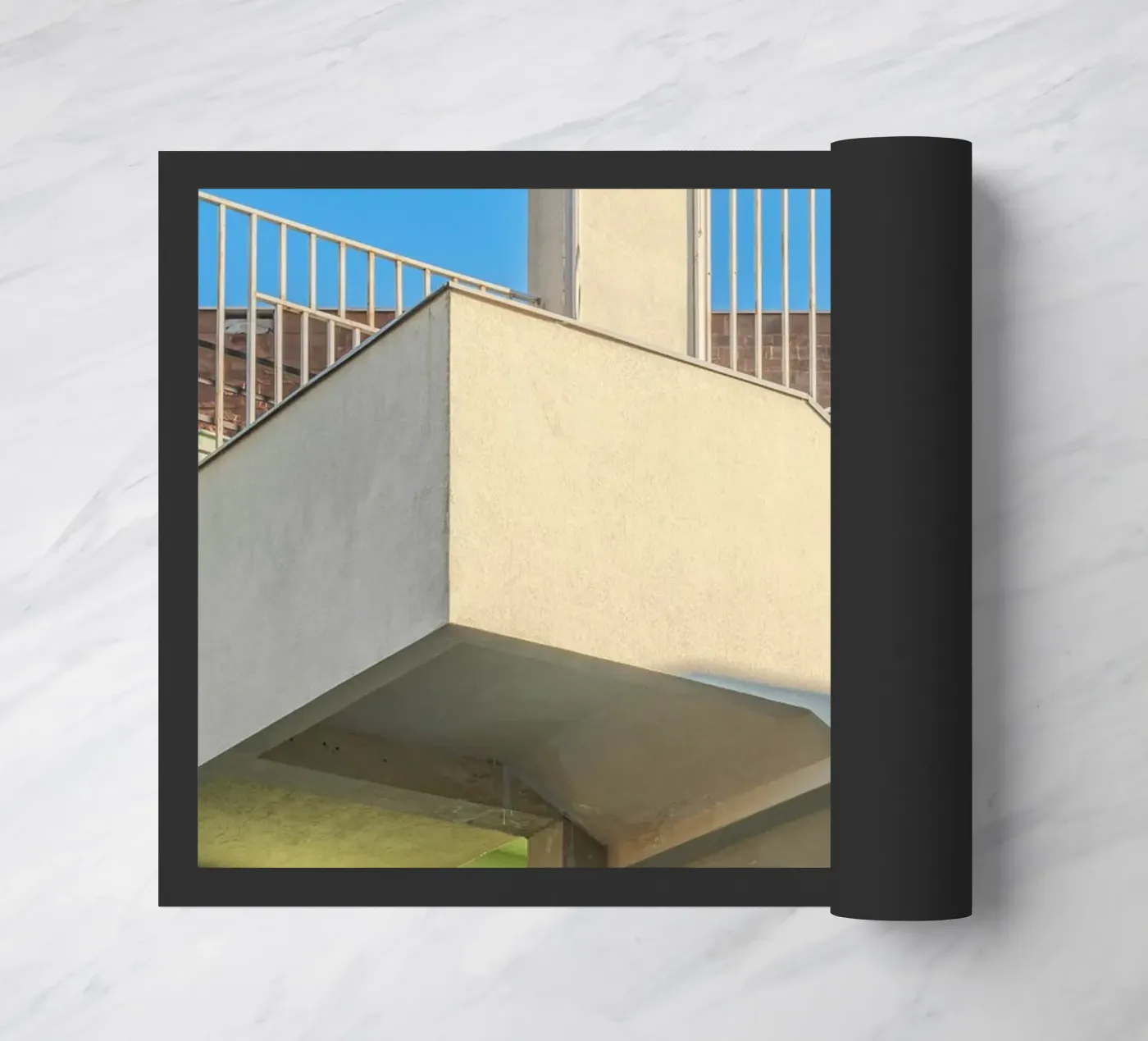 escalier paillasson de pastel color shape