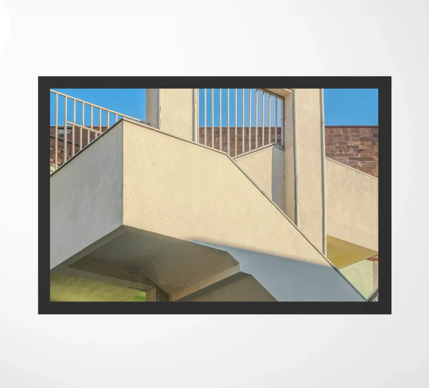 staircase deurmat van pastel color shape