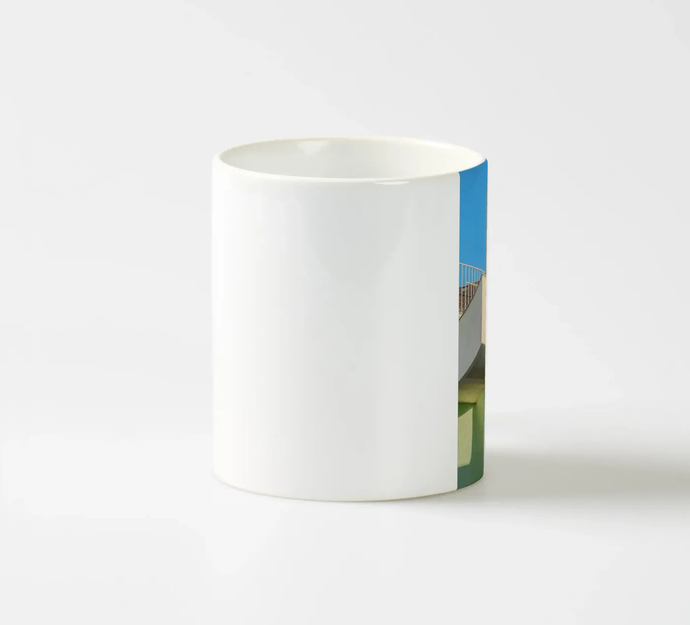 staircase ceramic mug by pastel color shape