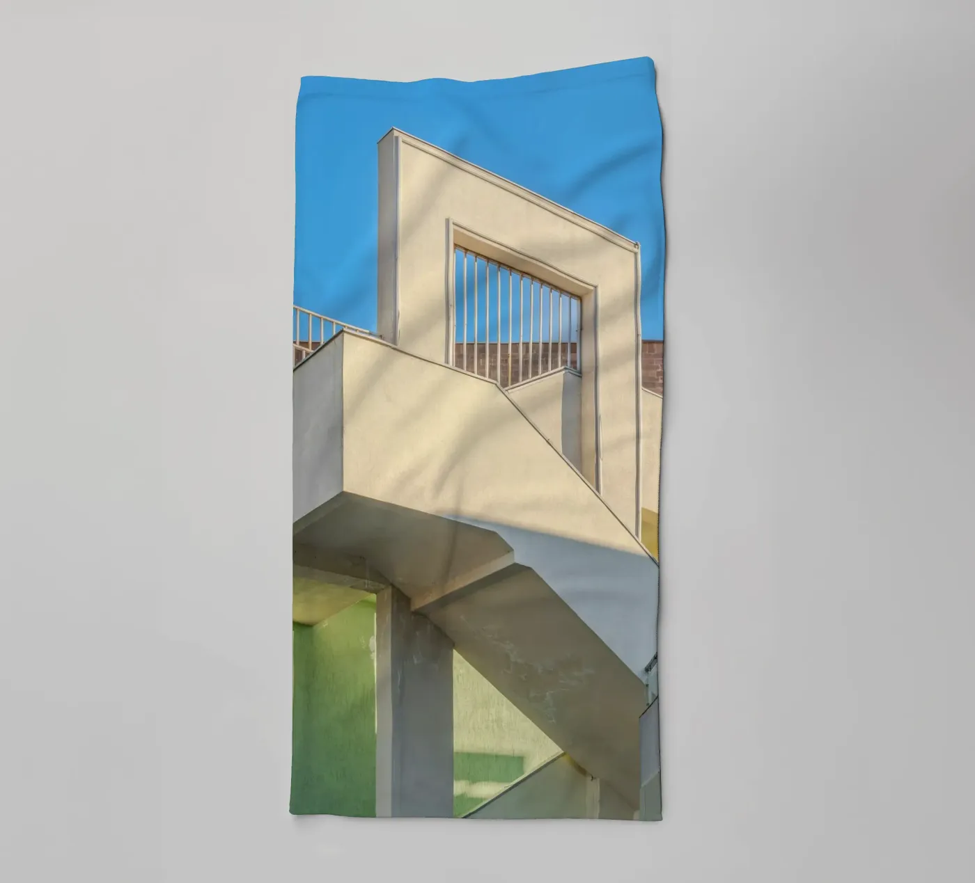 staircase badhanddoek van pastel color shape