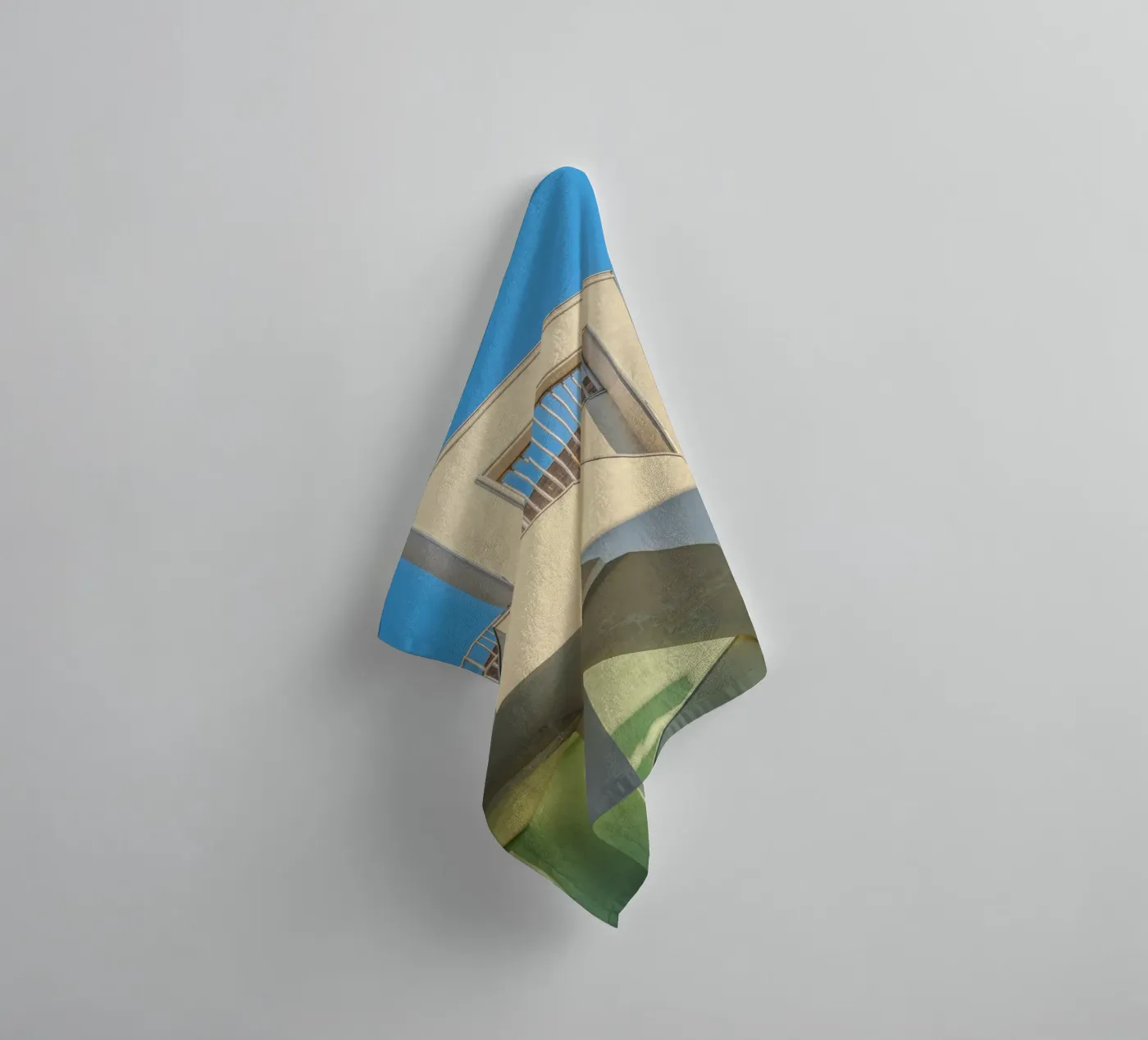 trap badhanddoek van pastel color shape