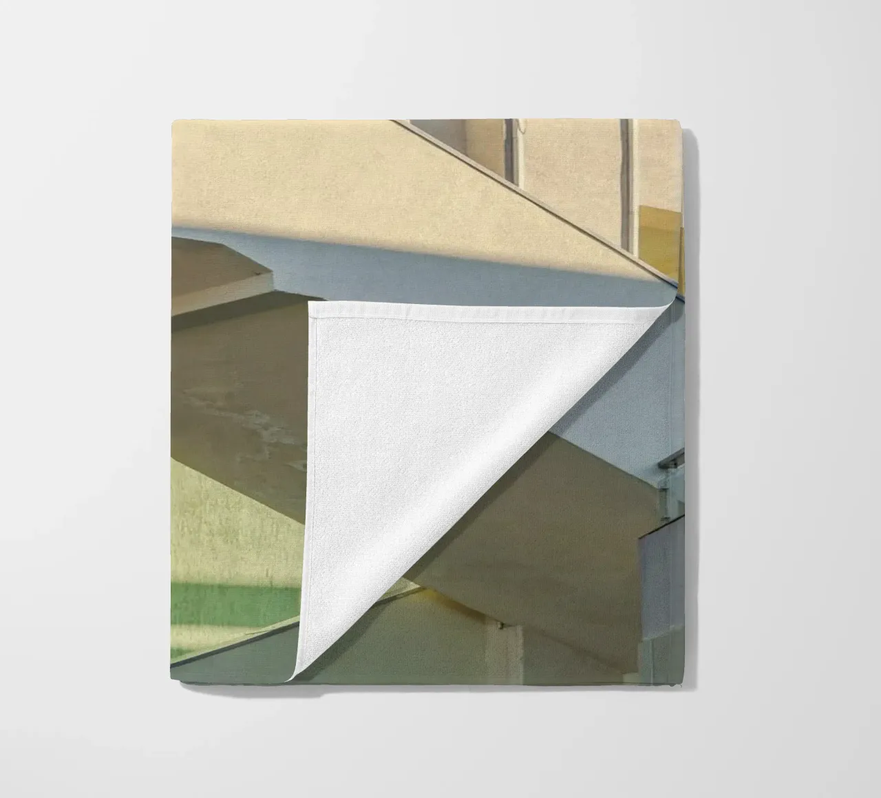escalier serviette de plage de pastel color shape