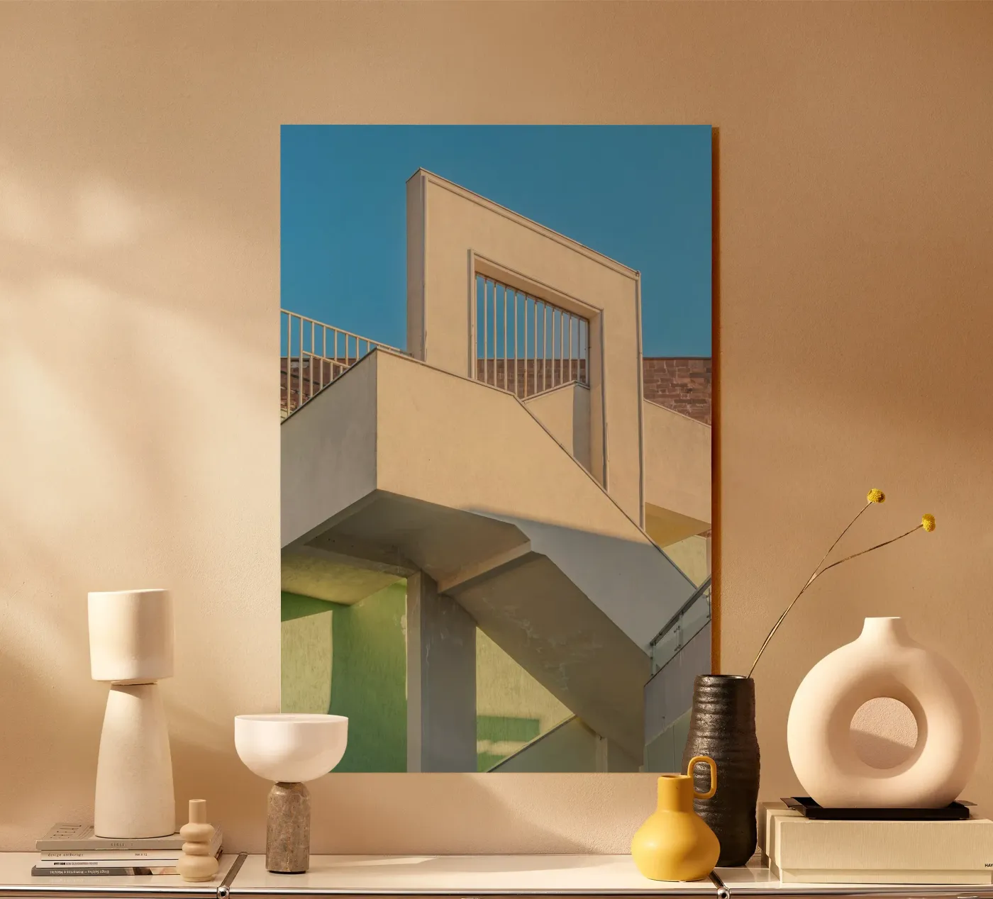 staircase plexiglass da pastel color shape