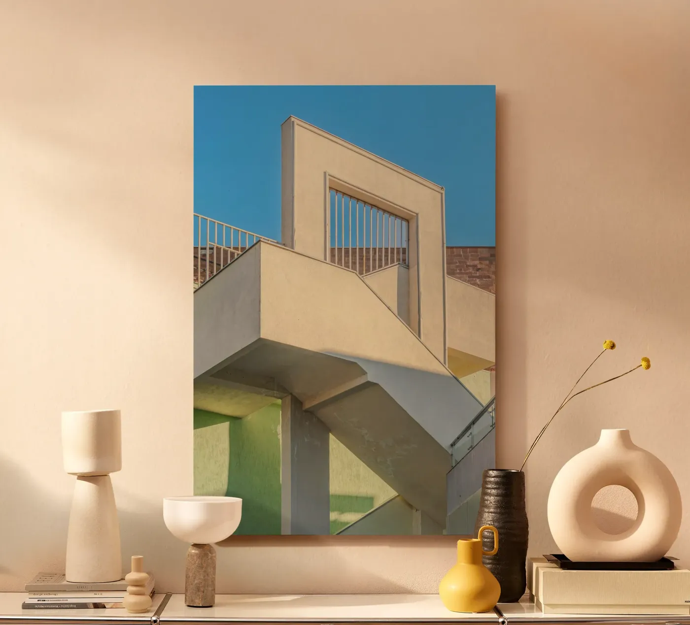 staircase forex plate by pastel color shape