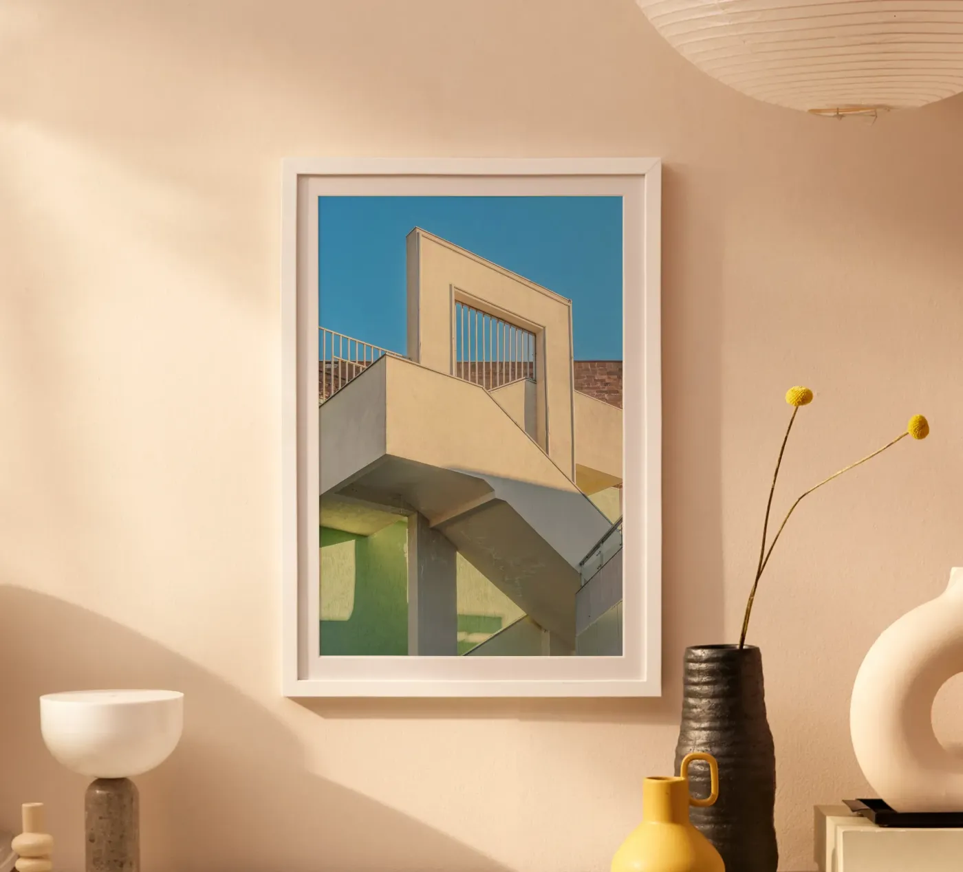 escalier poster de pastel color shape