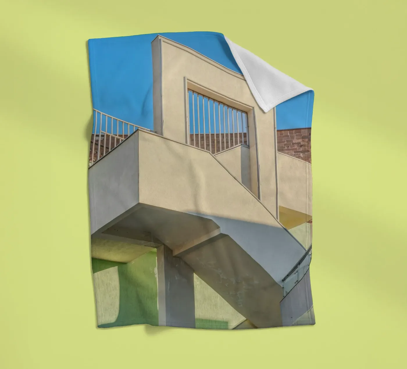 Treppe Fleecedecke von pastel color shape