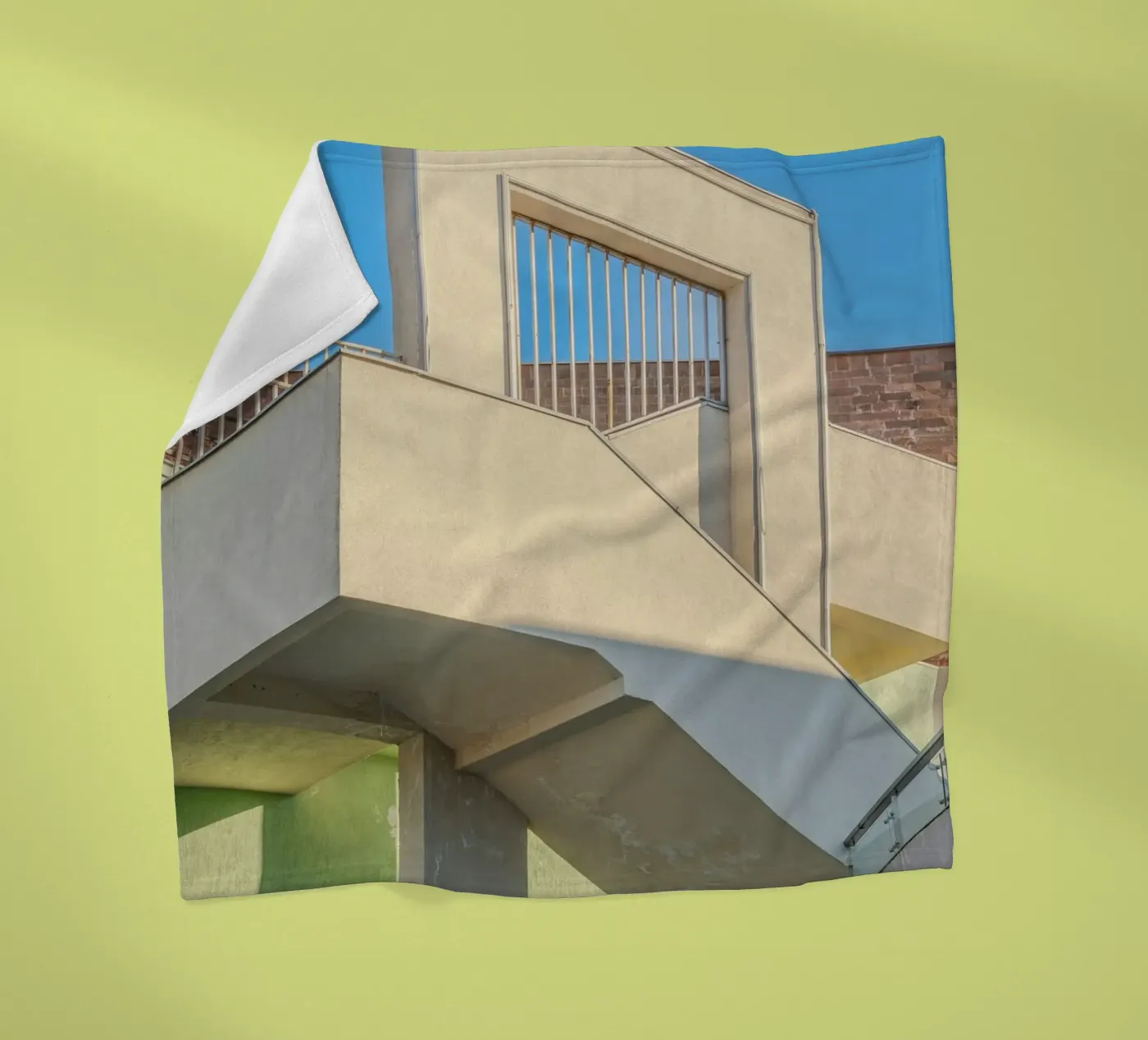 staircase fleecedeken van pastel color shape
