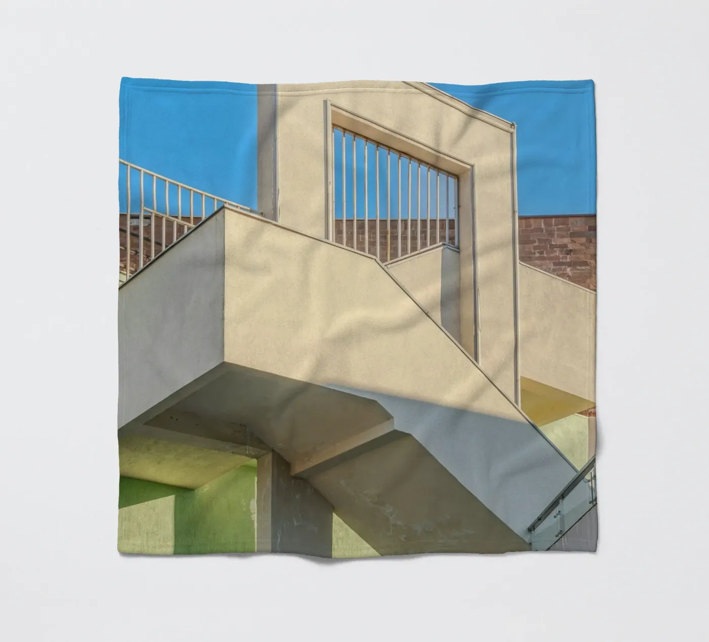 Treppe Fleecedecke von pastel color shape