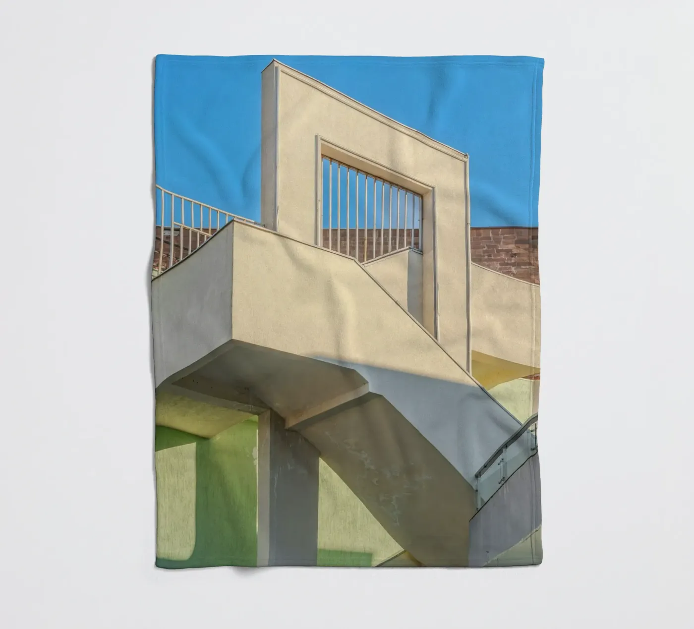 Treppe Fleecedecke von pastel color shape