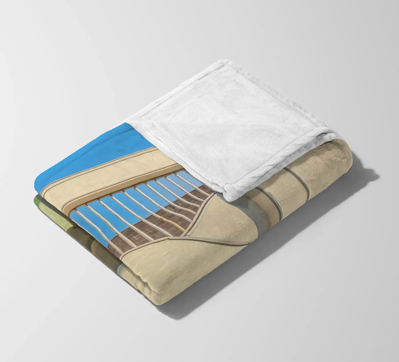 Treppe Fleecedecke von pastel color shape