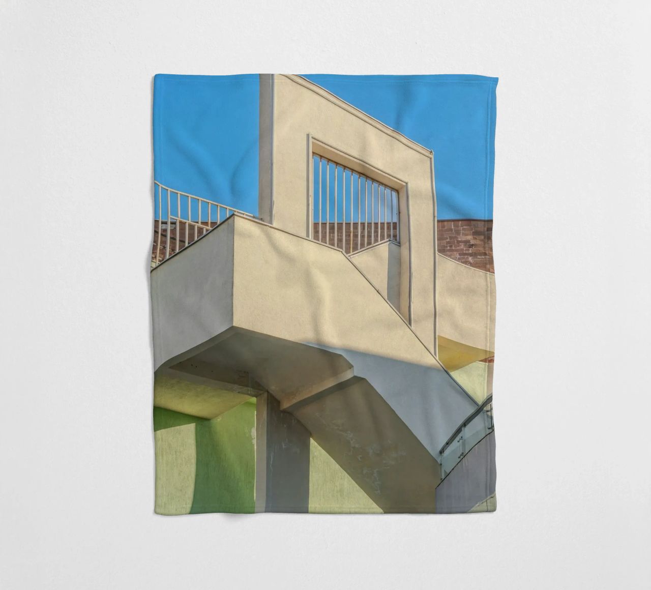 scala coperta in pile da pastel color shape