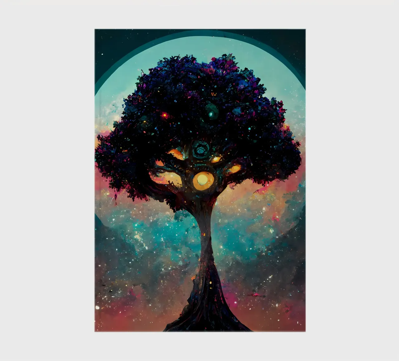 cosmic tree galaxy notebook by Jennifer R Spyhalski