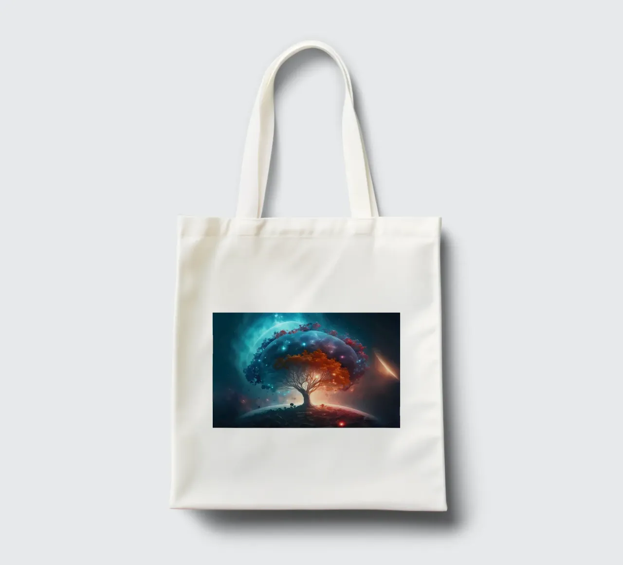 albero terra pianeti borsa in juta da Jennifer R Spyhalski