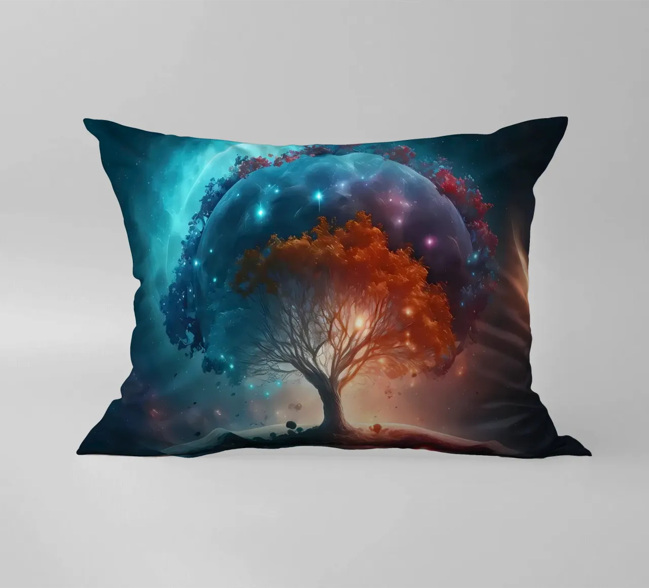 albero terra pianeti cuscino da Jennifer R Spyhalski