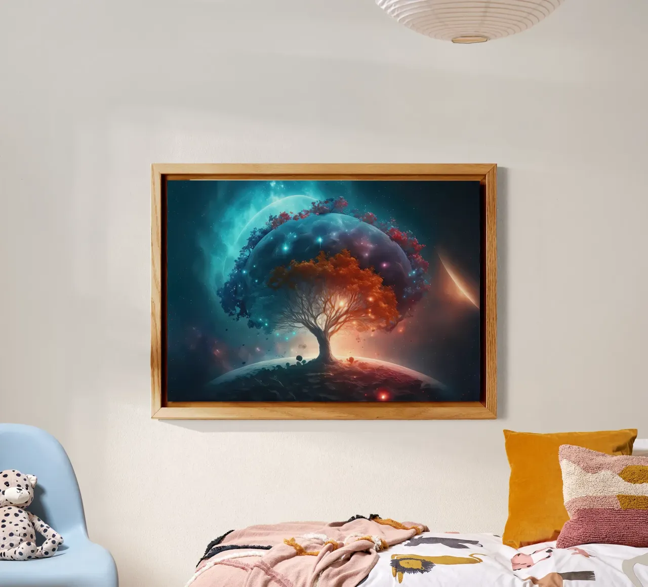 albero terra pianeti alluminio dibond da Jennifer R Spyhalski