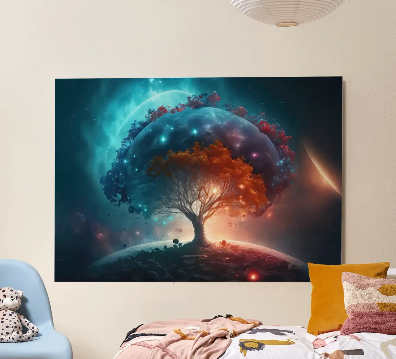 albero terra pianeti alluminio dibond da Jennifer R Spyhalski
