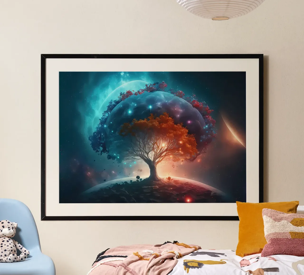 albero terra pianeti carta hahnemühle da Jennifer R Spyhalski