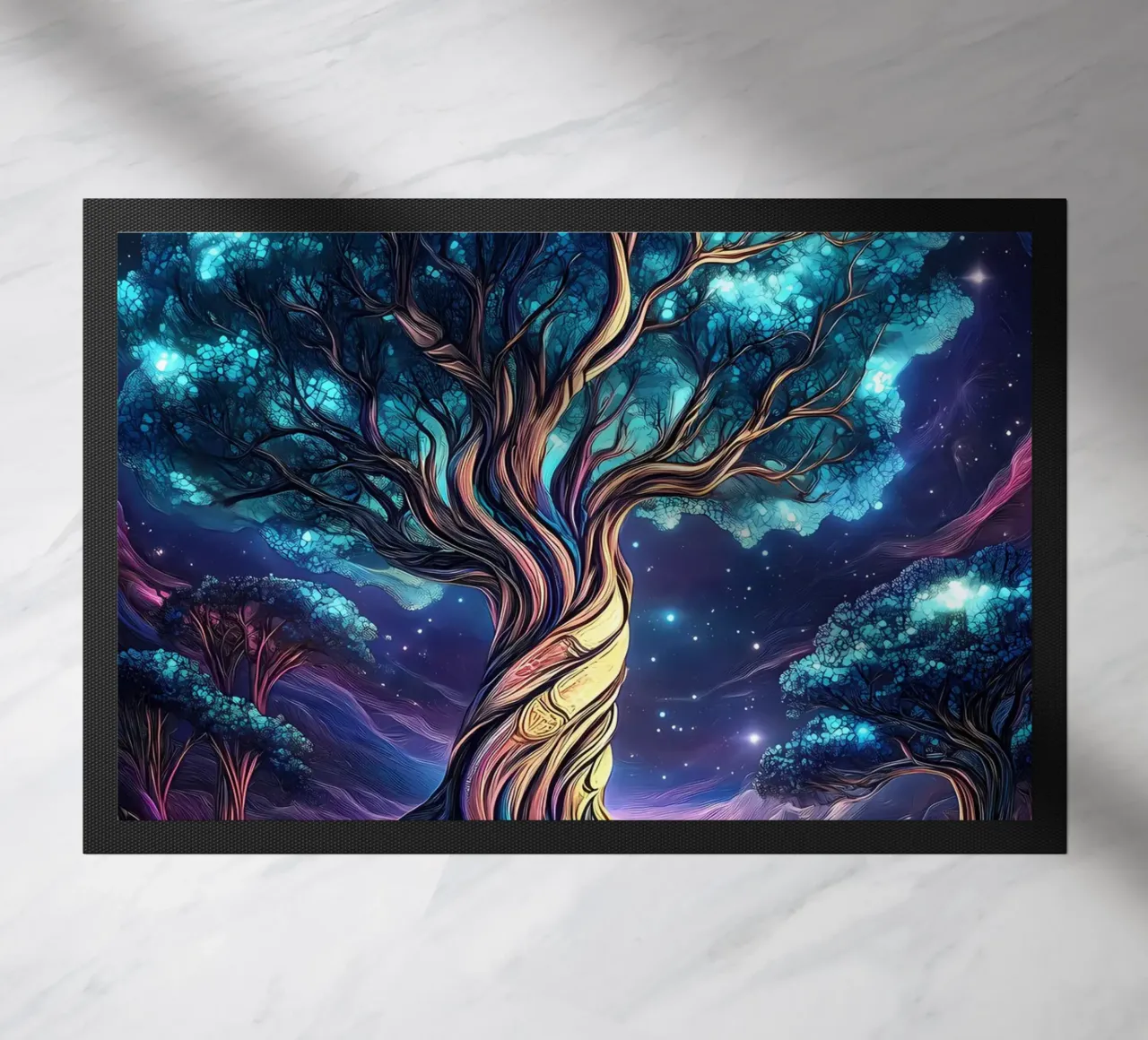 albero che brilla di notte zerbino da Jennifer R Spyhalski