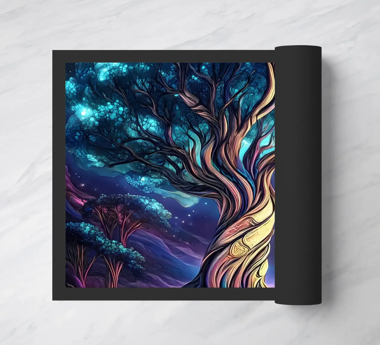 albero che brilla di notte zerbino da Jennifer R Spyhalski