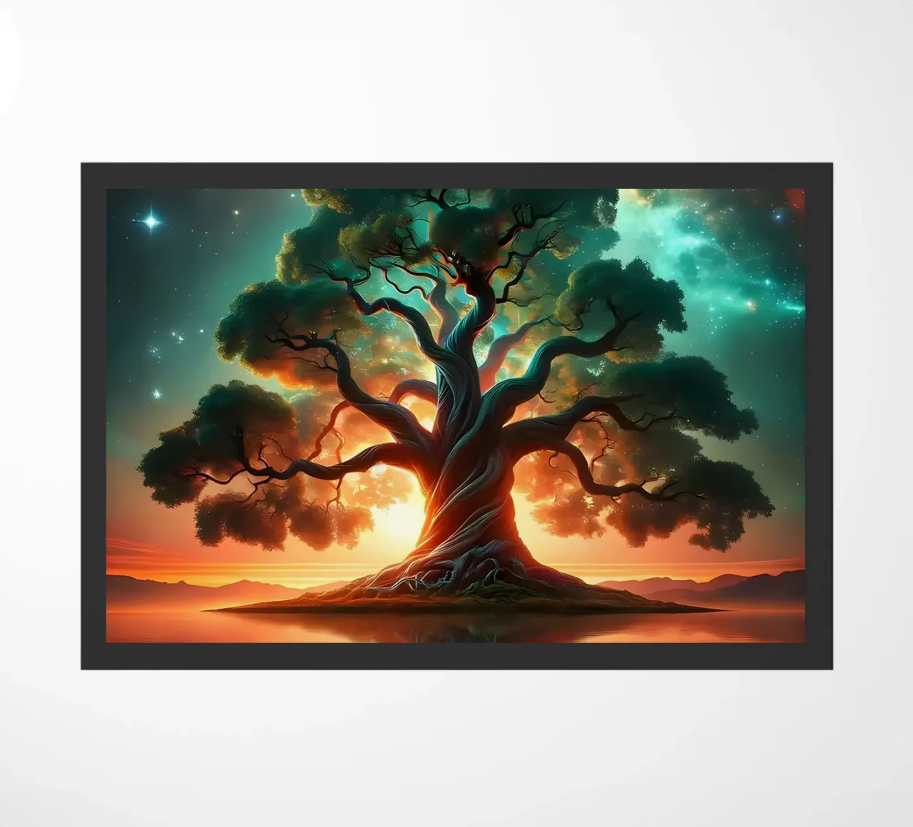 albero tramonto nuvole zerbino da Jennifer R Spyhalski