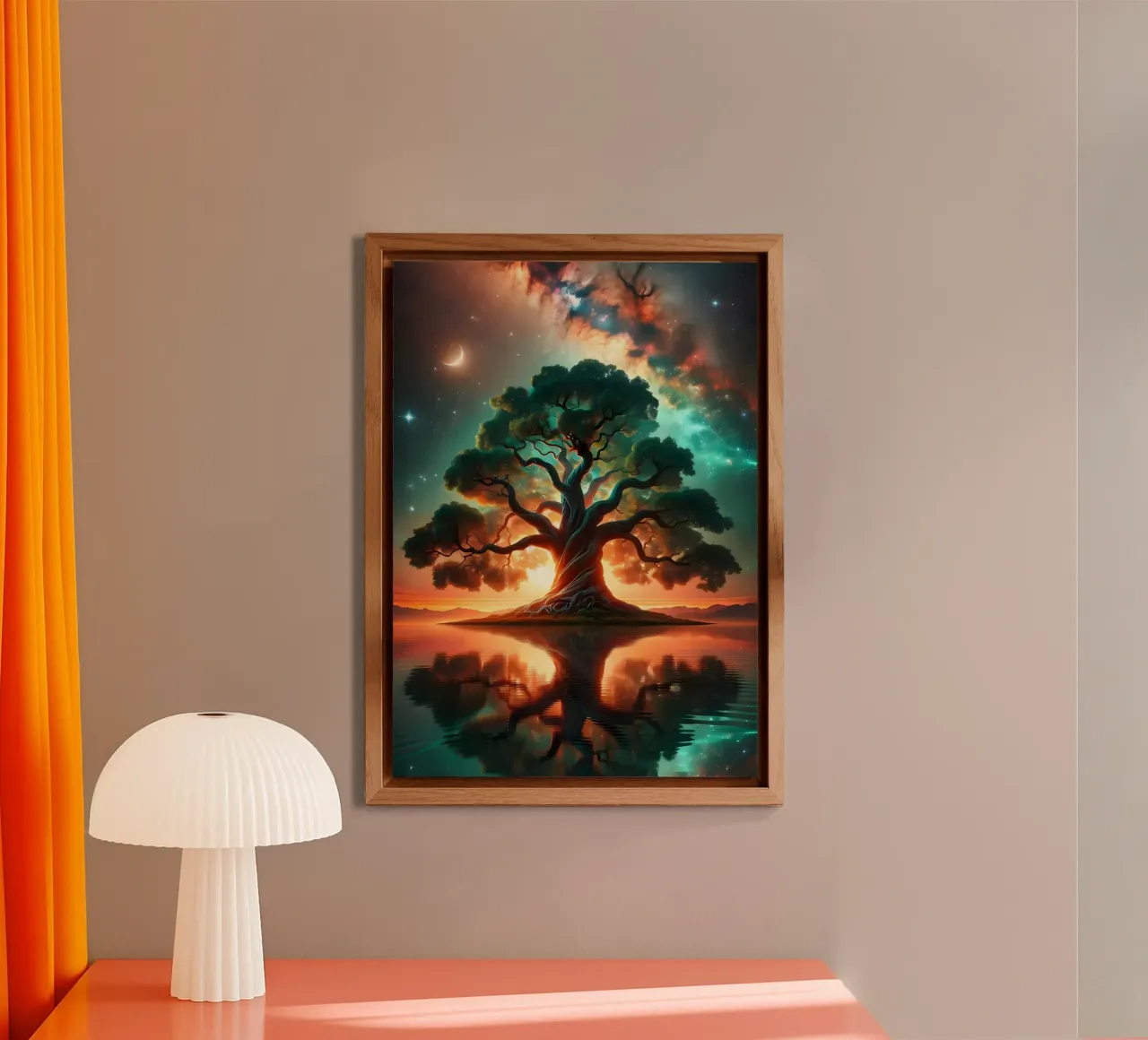 albero tramonto nuvole alluminio dibond da Jennifer R Spyhalski