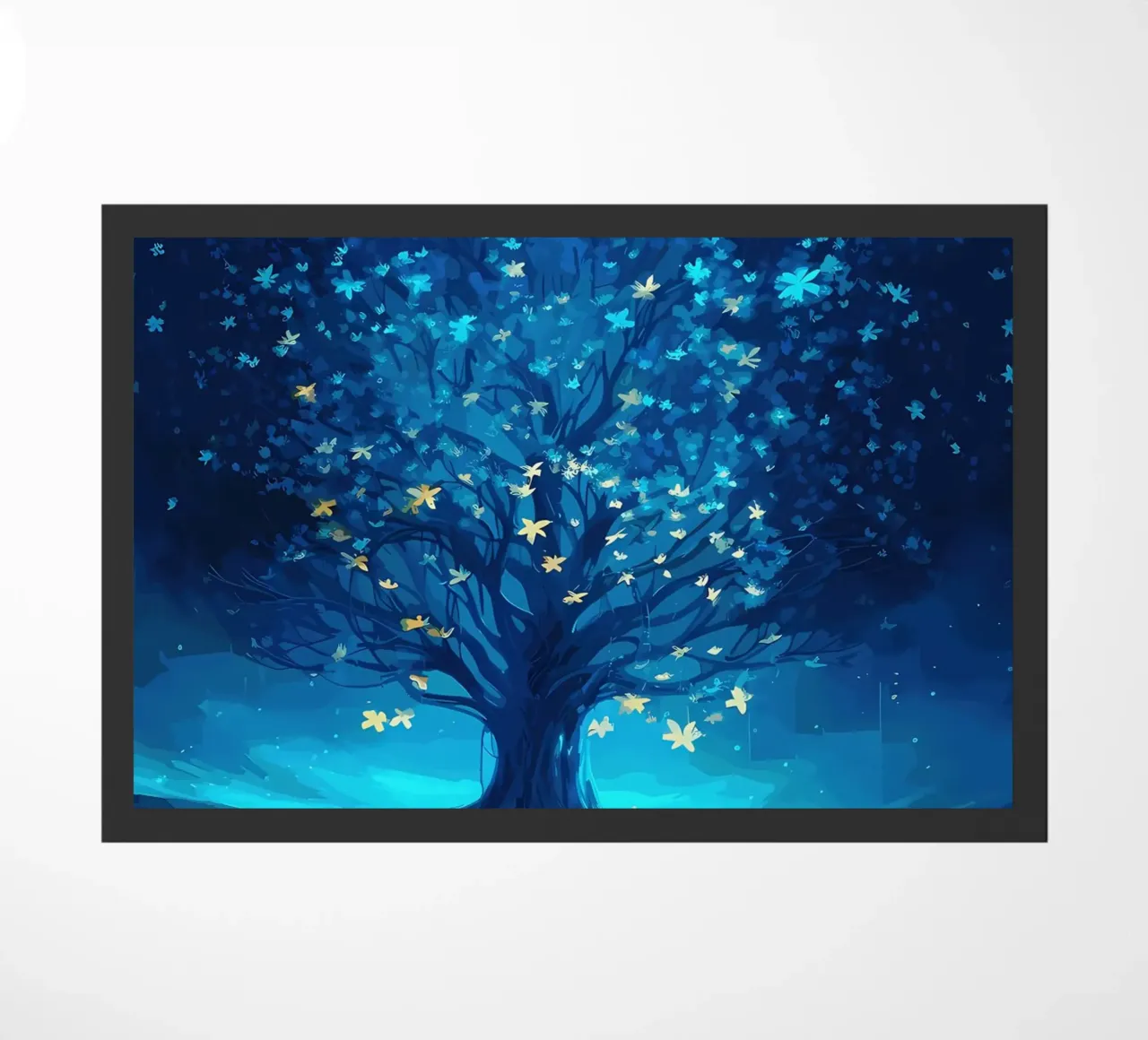 albero foglie farfalle zerbino da Jennifer R Spyhalski