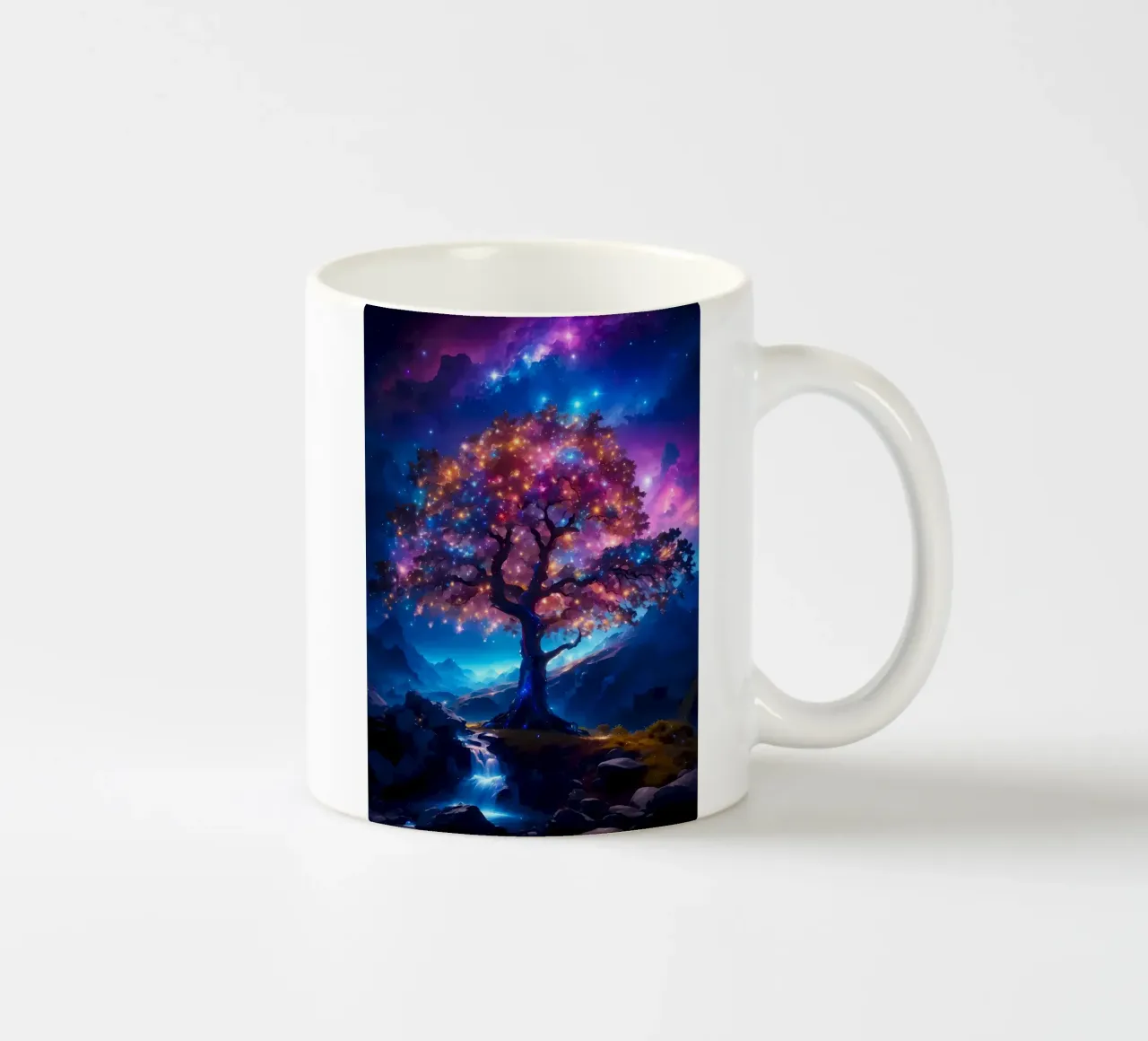albero stelle galassia tazza in ceramica da Jennifer R Spyhalski