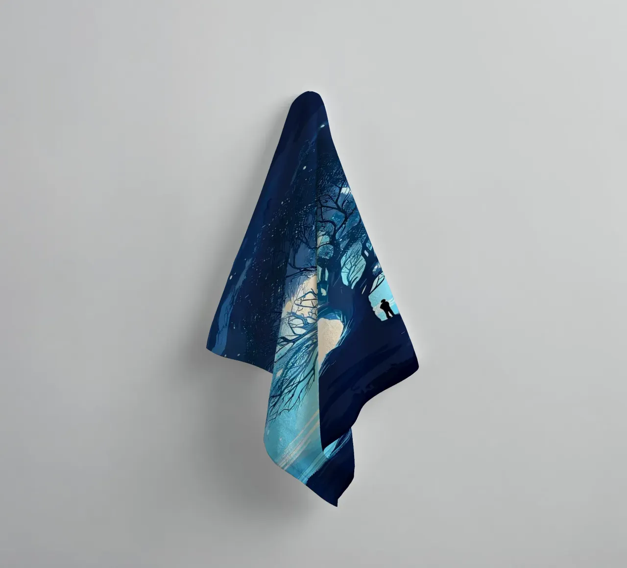 albero notte stelle asciugamano da bagno da Jennifer R Spyhalski
