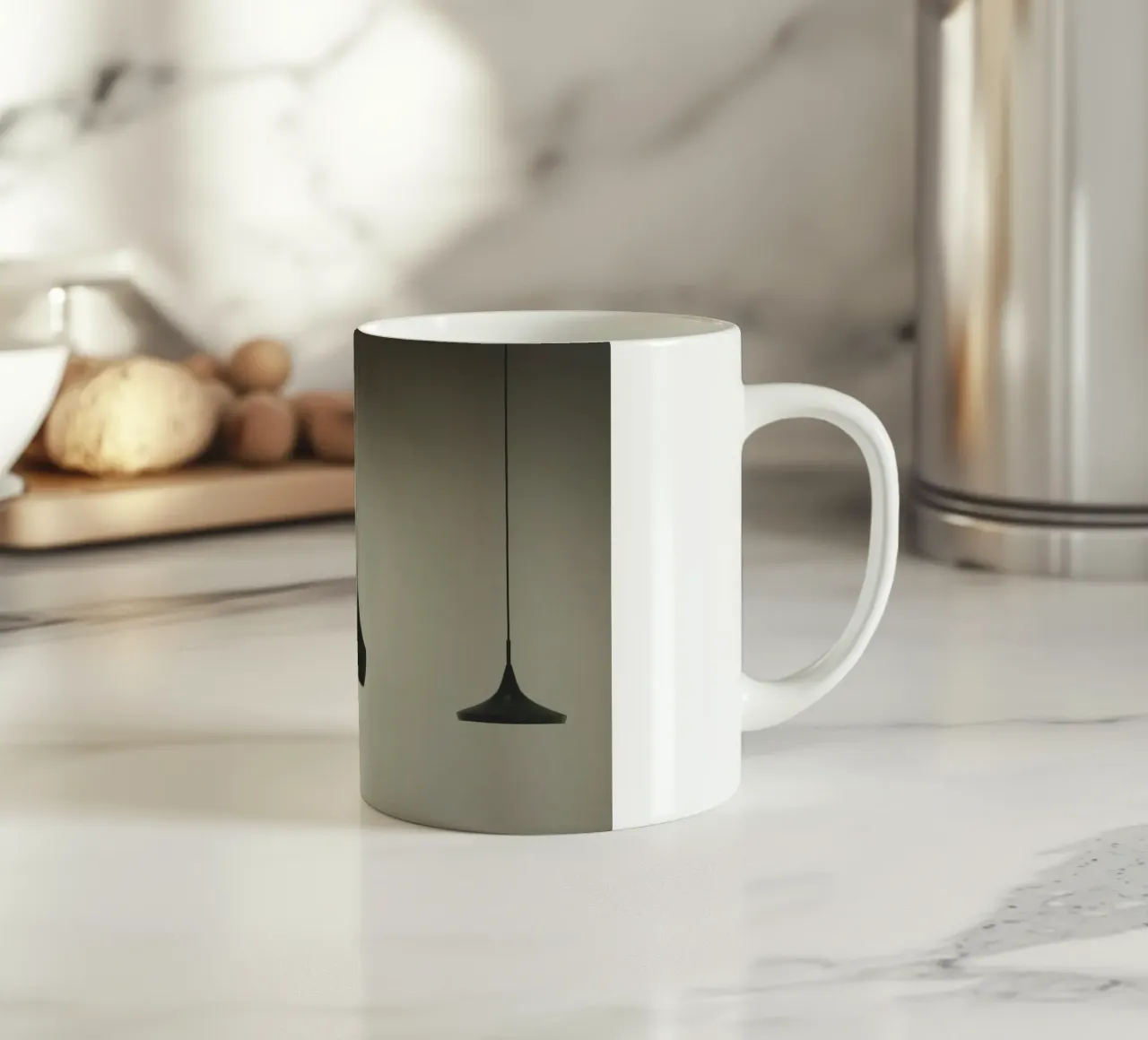 drei Hängelampen Keramik Tasse von pastel color shape