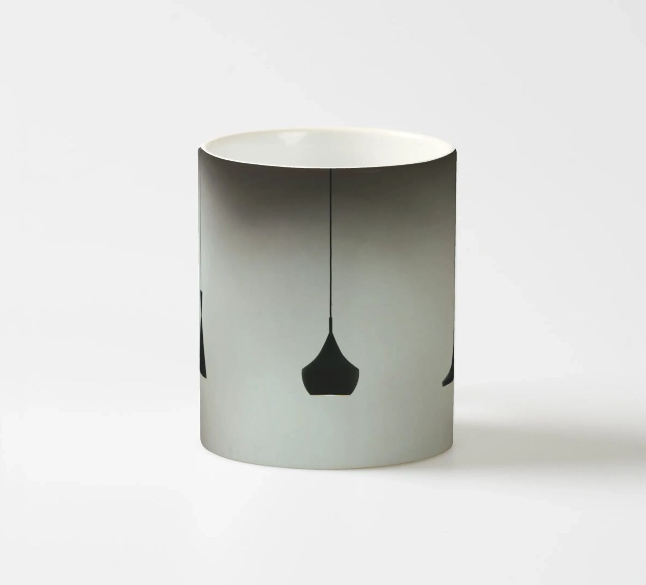 tre lampade a sospensione tazza in ceramica da pastel color shape