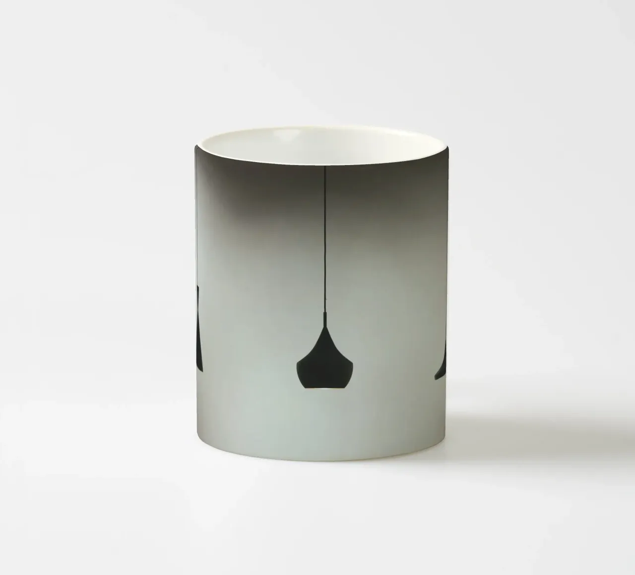 tre lampade a sospensione tazza in ceramica da pastel color shape