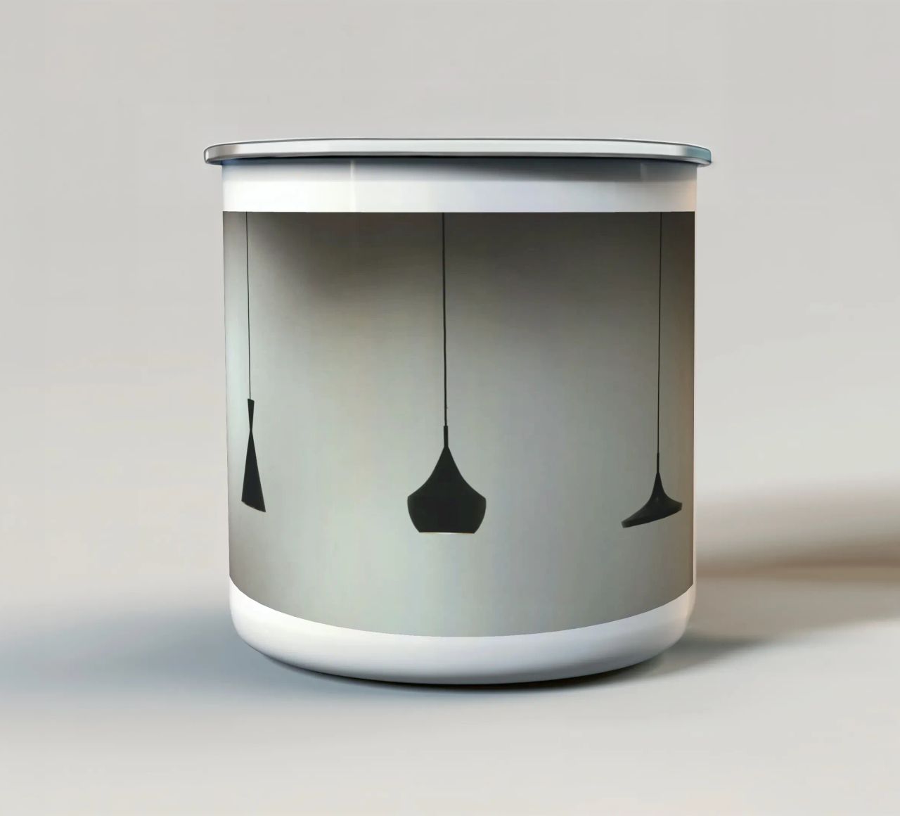 tre lampade a sospensione tazza in smalto da pastel color shape