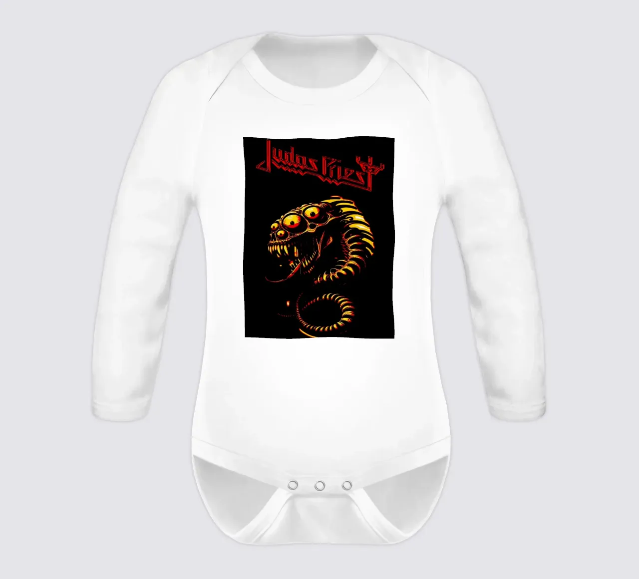 Judas Priest band long-sleeve baby romper by vanhesling