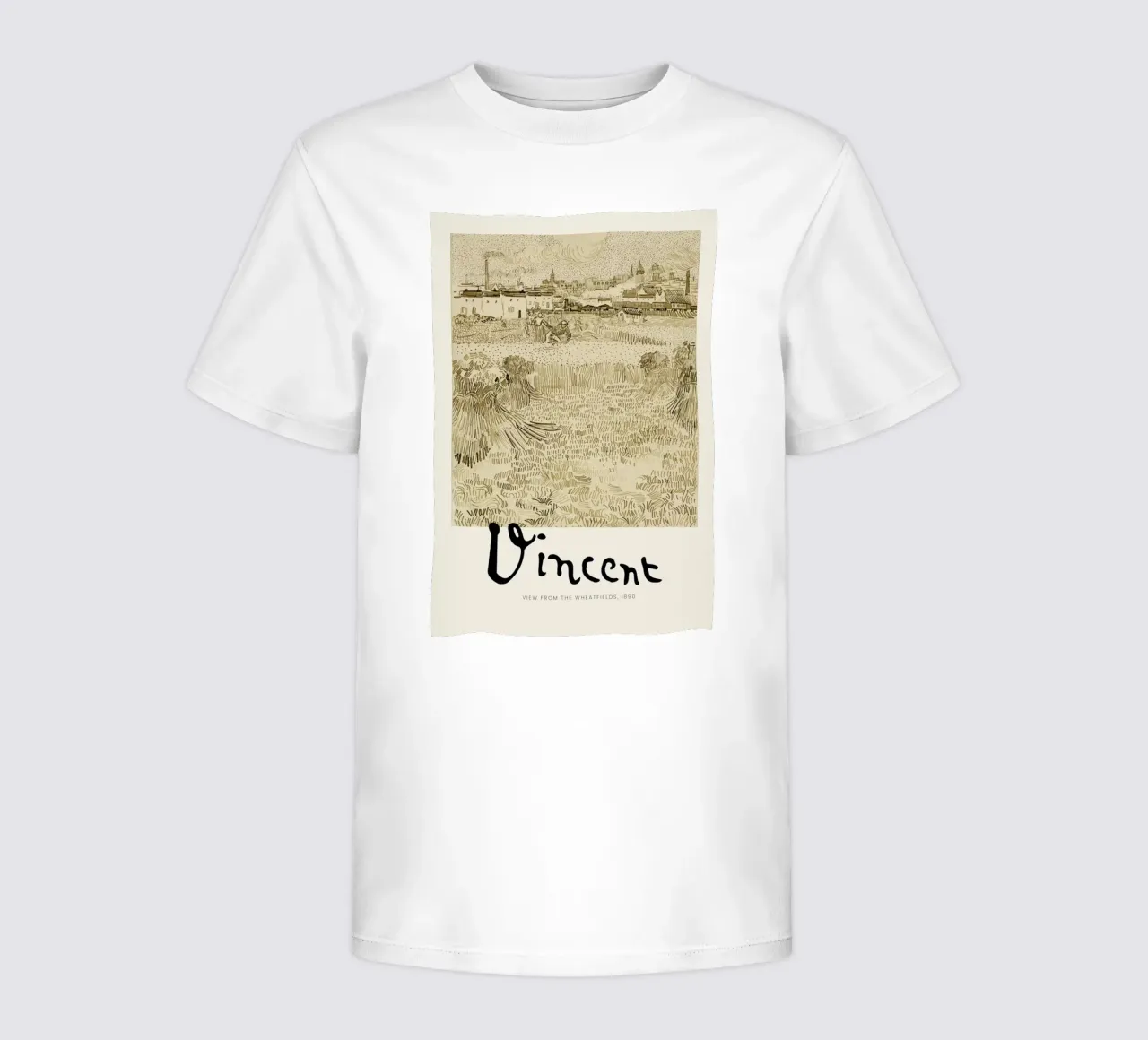 Signed, Vincent – View from the Wheatfields t-shirt bambini da Vintage by JUNIQE