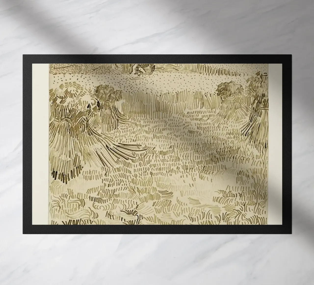 Signed, Vincent – View from the Wheatfields zerbino da Vintage by JUNIQE