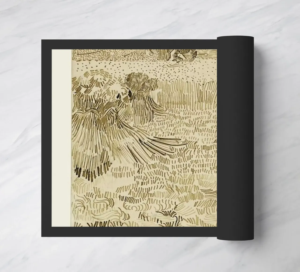Signed, Vincent – View from the Wheatfields zerbino da Vintage by JUNIQE
