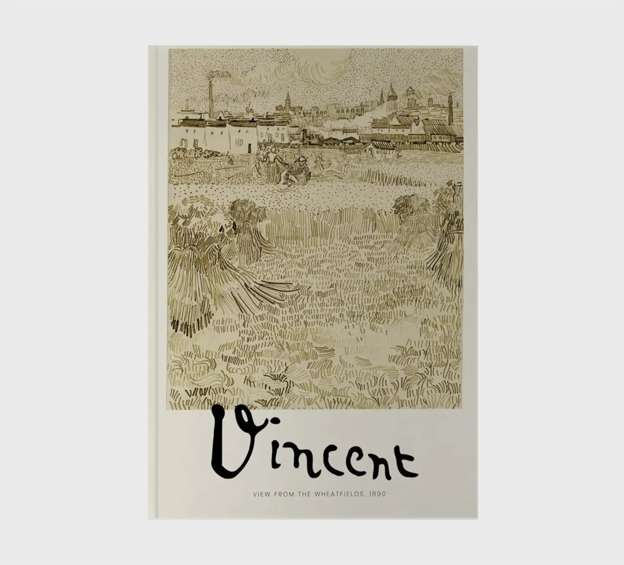 Signed, Vincent – View from the Wheatfields diario da Vintage by JUNIQE