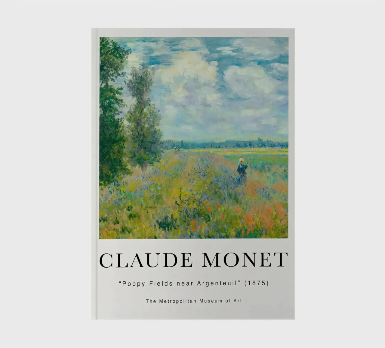 Monet Poppy Fields near Argenteuil 1875 notebook by Jam Poster