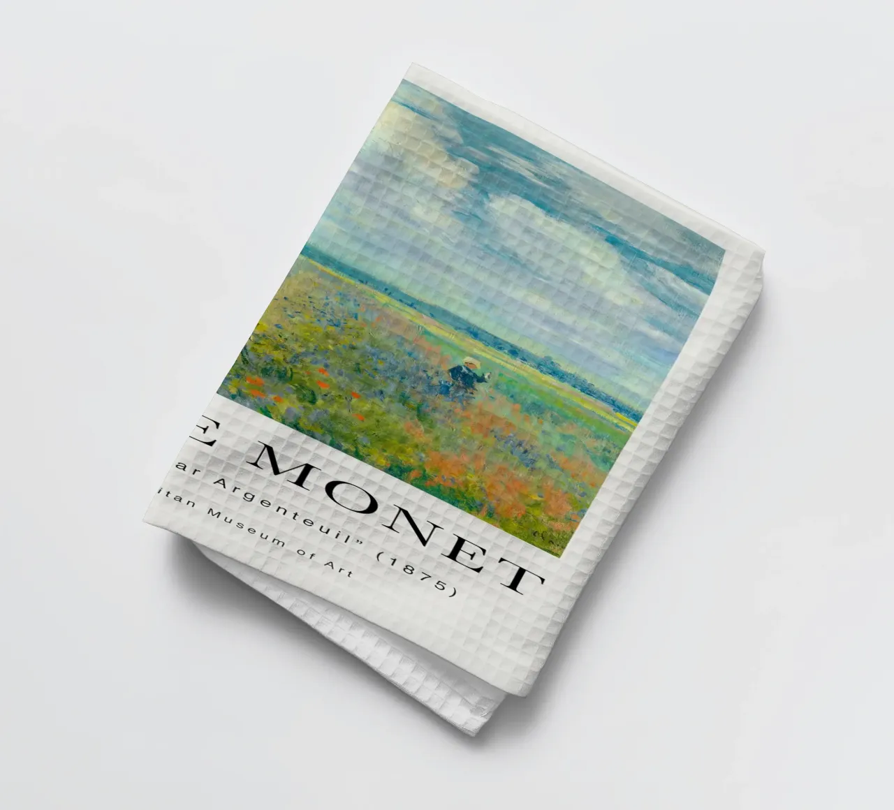 Monet Campi di papaveri vicino ad Argenteuil 1875 canovaccio da cucina da Jam Poster